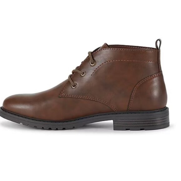 Frye and Co. Men\'s Oaken Flat Heel Chukka Lace-Up Boots Dark Brown Size 12 main image 4
